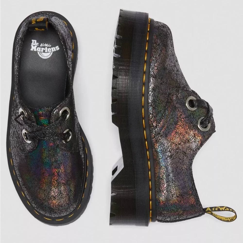 Dr. Martens Women's Holly Iridescent Platform Loafers - Picture 2 of 6